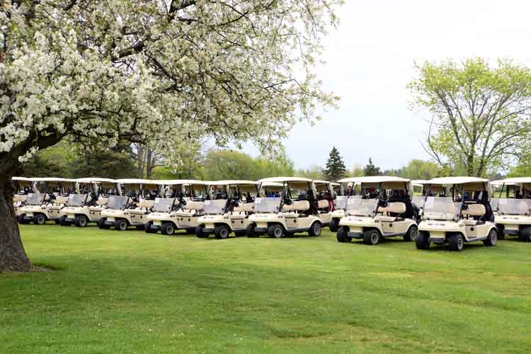 golf carts - shorewood country club